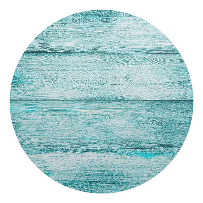 Podložka pod stoličku na kolieskach okrúhla Pastelové drevené dosky