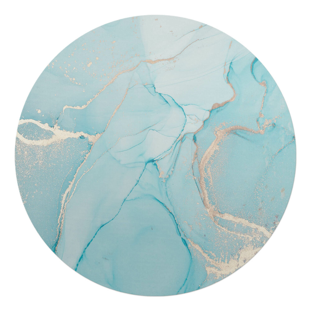 Podložka pod kolieskovú stoličku okrúhla Mramorové vlny