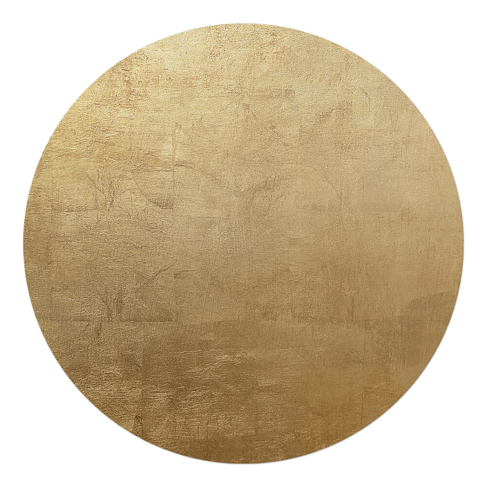 Podložka pod stoličku na kolieskach okrúhla Kovová textúra