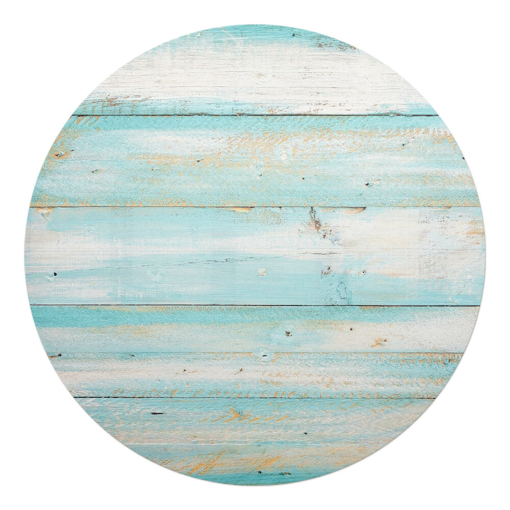 Podložka pod kolieskovú stoličku okrúhla Pastelové drevo