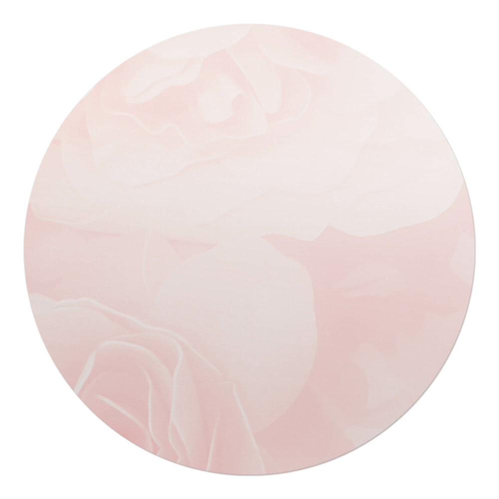 Podložka pod kolieskovú stoličku okrúhla Jemné ruže