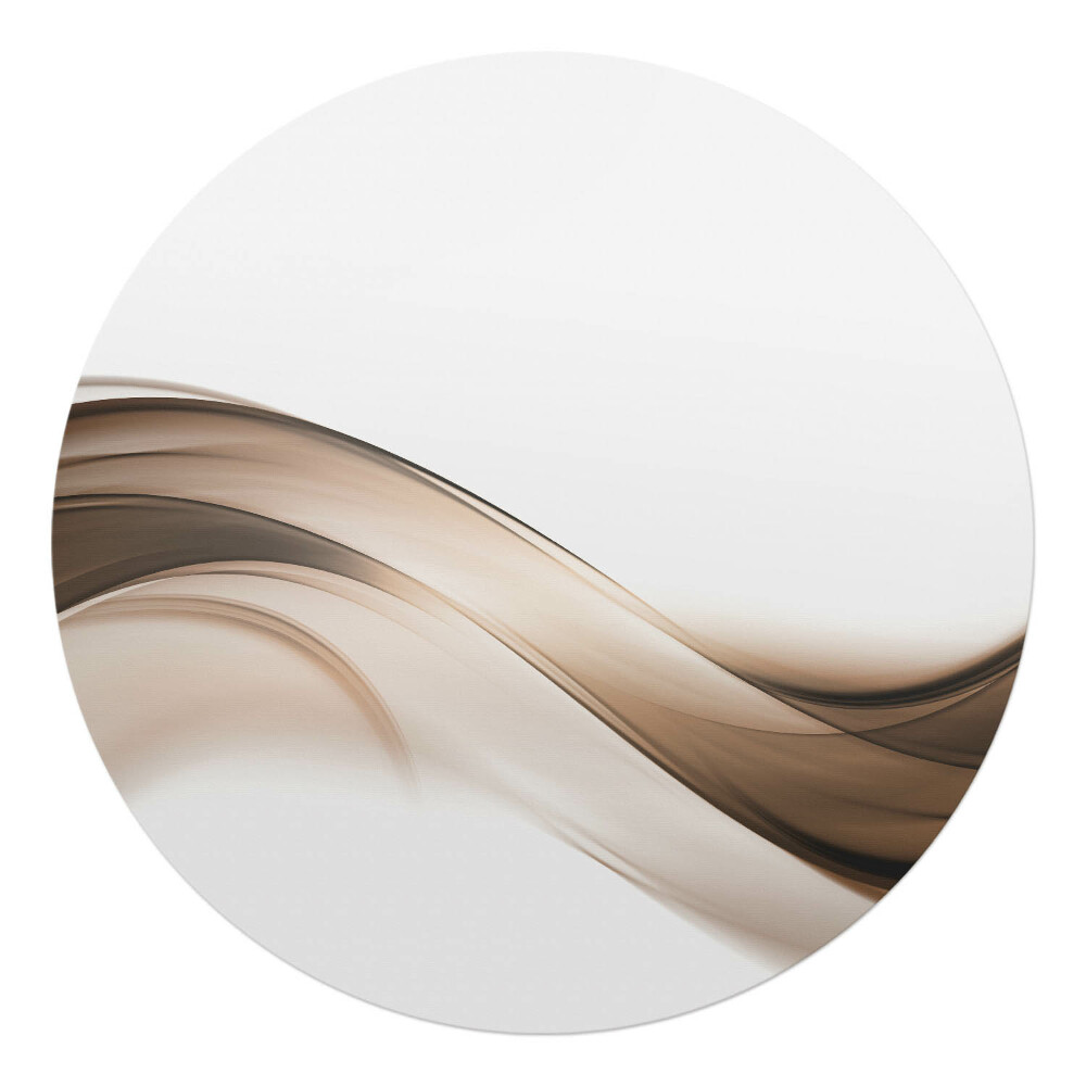 Podložka pod kolieskovú stoličku okrúhla Vlnité línie abstrakcie