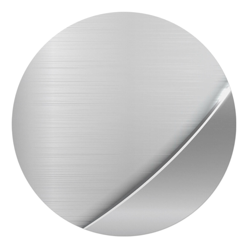 Podložka pod kolieskovú stoličku okrúhla Kovová textúra