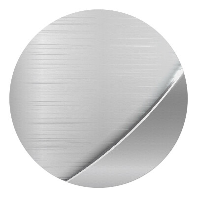 Podložka pod kolieskovú stoličku okrúhla Kovová textúra