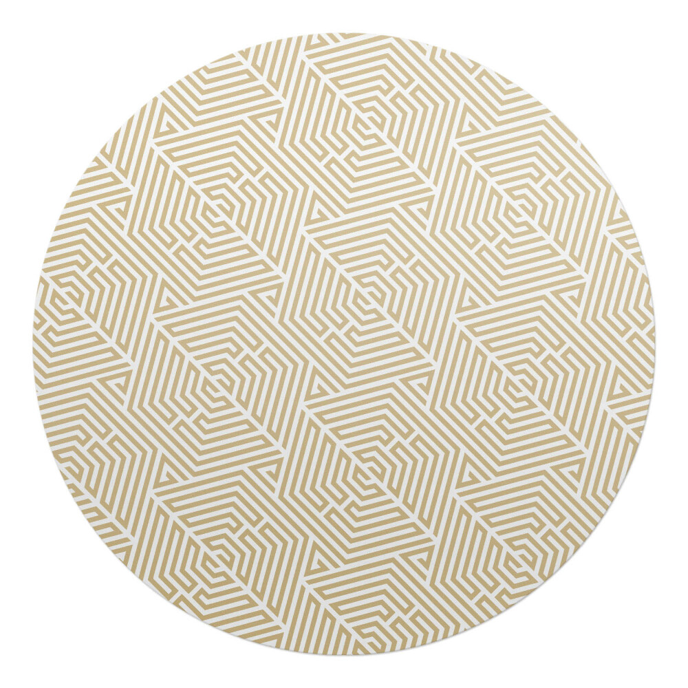 Podložka pod kolieskovú stoličku okrúhla Geometrické bludisko