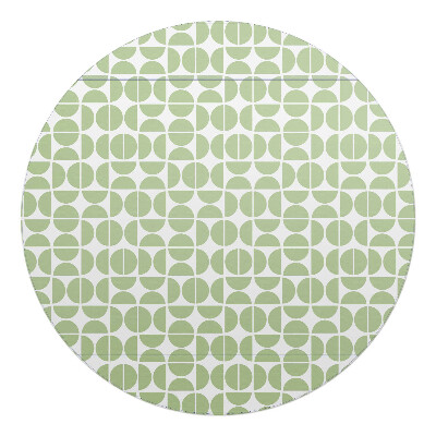 Podložka pod stoličku na kolieskach okrúhla Geometrický retro vzor