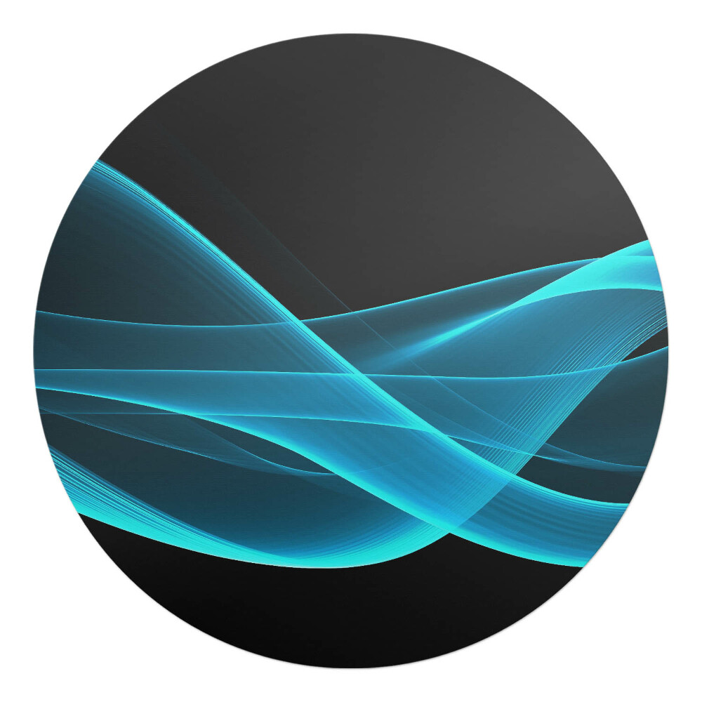 Podložka pod stoličku na kolieskach okrúhla Svetelné vlny