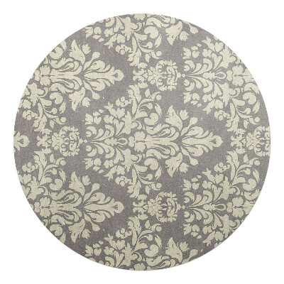 Podložka pod stoličku okrúhla Klasický rastlinný vzor