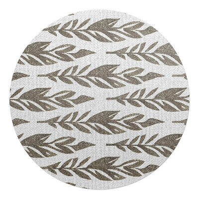 Podložka pod kolieskovú stoličku okrúhla Listy v riadkoch