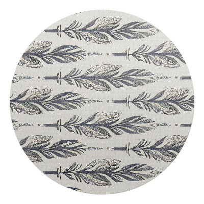 Podložka pod kolieskovú stoličku okrúhla Perie v horizontálnom usporiadaní