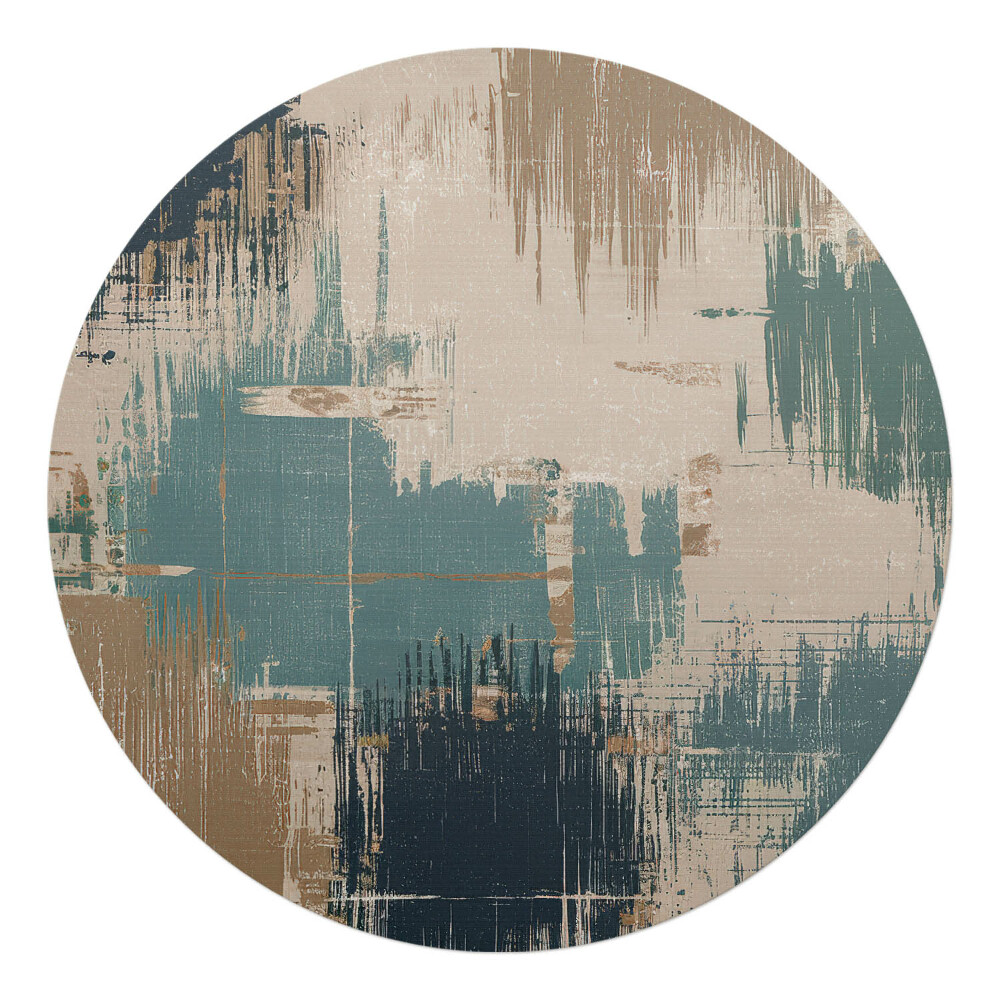 Podložka pod kolieskovú stoličku okrúhla Abstraktná textúra