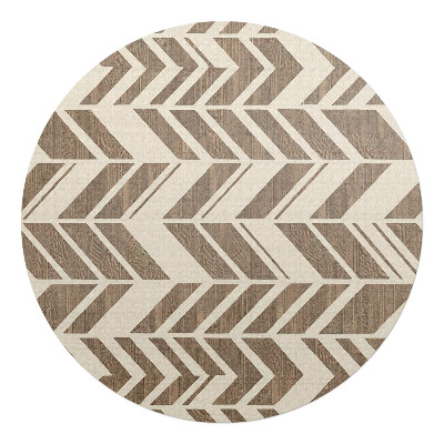 Podložka pod stoličku okrúhla Geometrický retro vzor