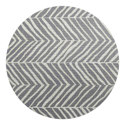 Podložka pod kolieskovú stoličku okrúhla Cikcakový vzor látky