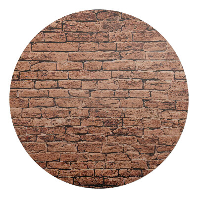 Podložka pod kolieskovú stoličku okrúhla Retro tehlová stena