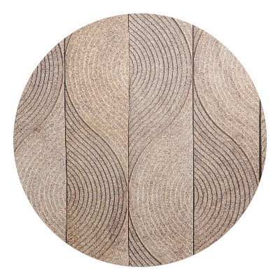 Podložka pod stoličku na kolieskach okrúhla Drevené vlny