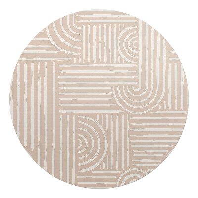 Podložka pod kolieskovú stoličku okrúhla Geometrické čiary