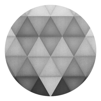 Podložka pod kolieskovú stoličku okrúhla Geometrické trojuholníky