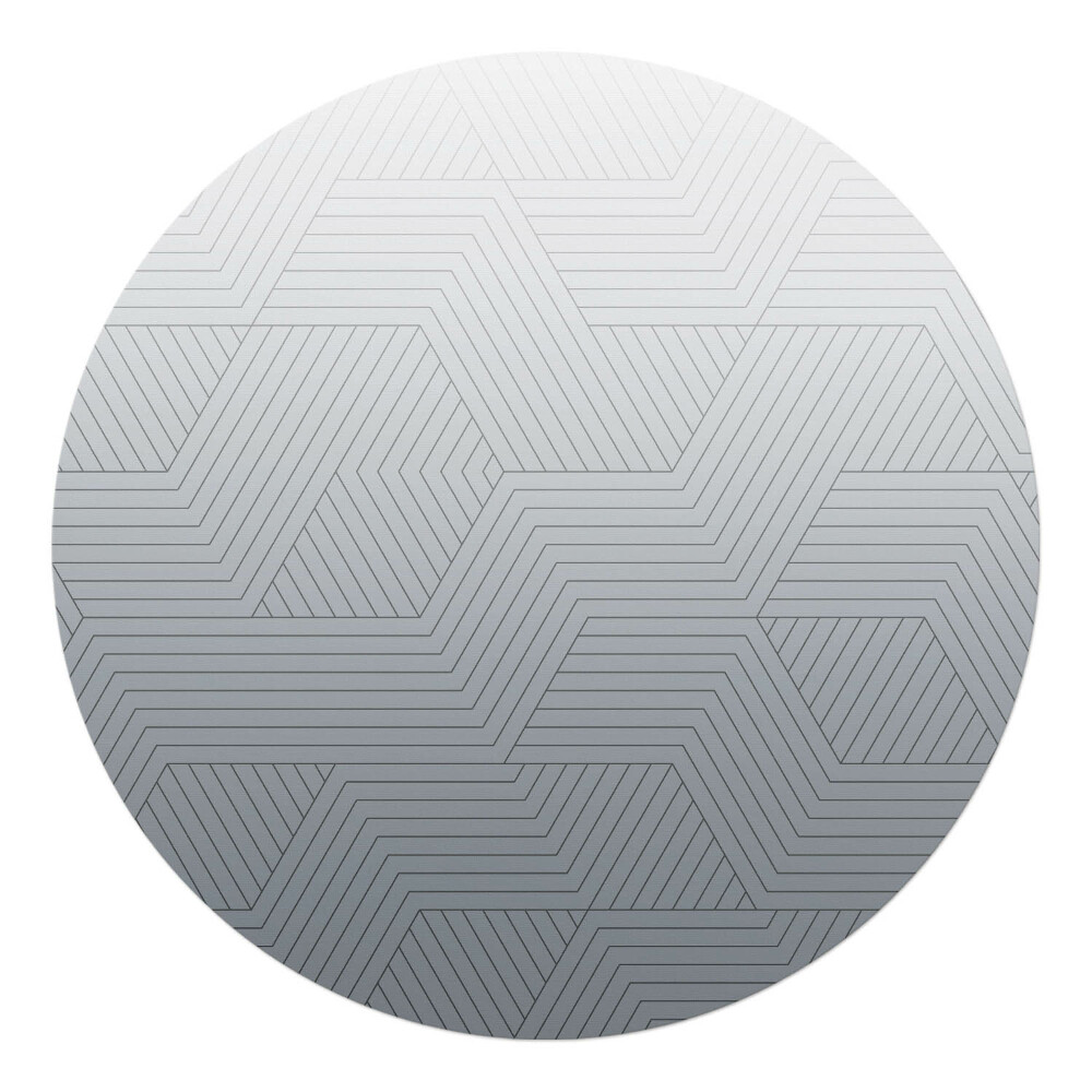 Podložka pod stoličku na kolieskach okrúhla Geometrické čiary