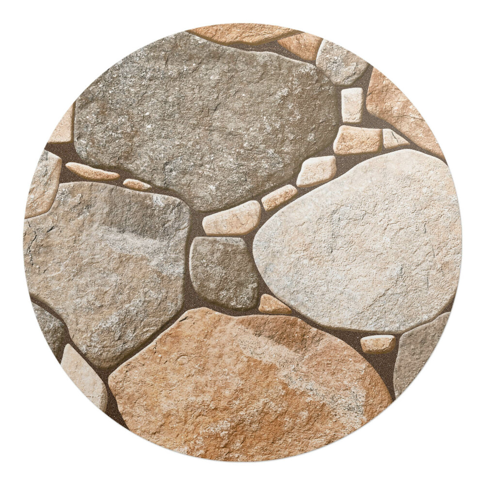 Podložka pod stoličku na kolieskach okrúhla Mozaikové kamene