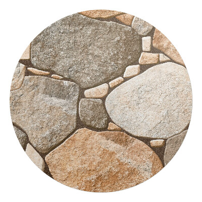 Podložka pod stoličku na kolieskach okrúhla Mozaikové kamene