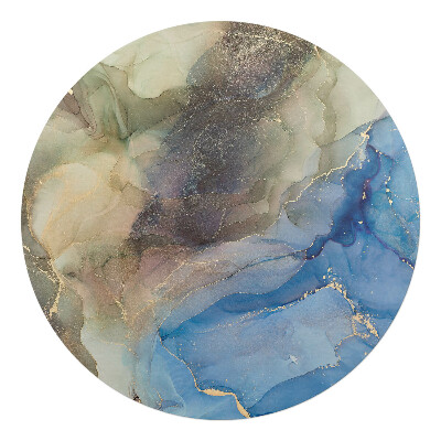 Podložka pod stoličku okrúhla Abstraktné vlny