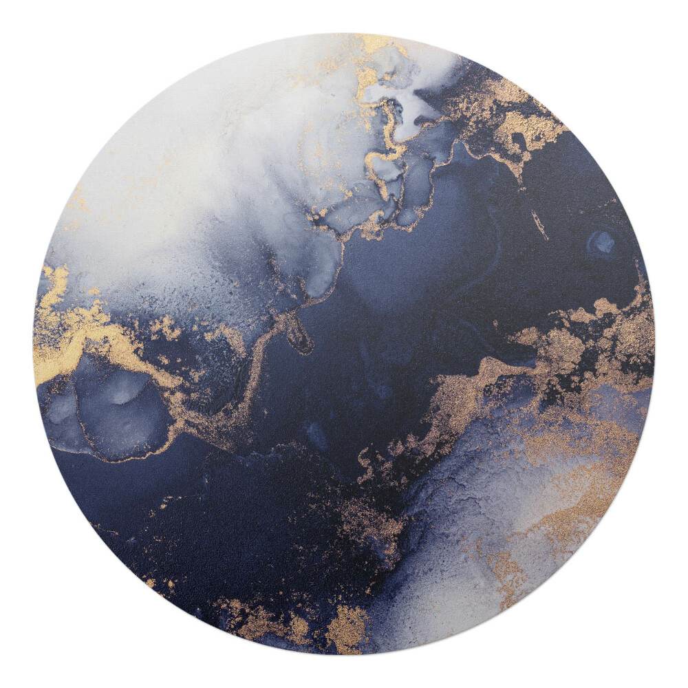 Podložka pod stoličku okrúhla Abstraktný mramor