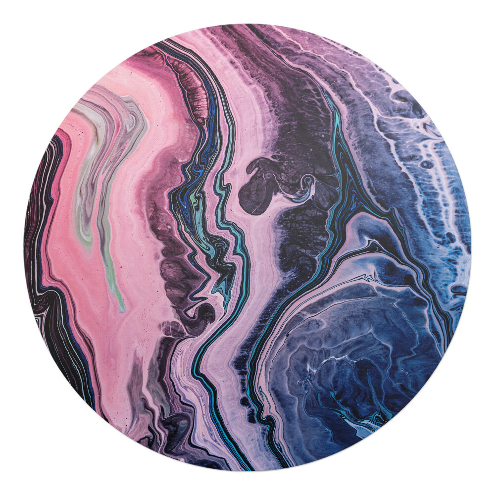 Podložka pod kolieskovú stoličku okrúhla Abstraktné vlny