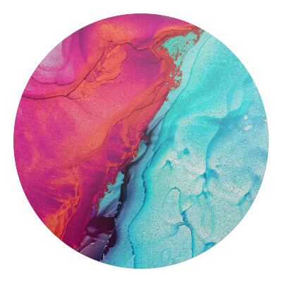 Podložka pod kolieskovú stoličku okrúhla Abstraktná vlna