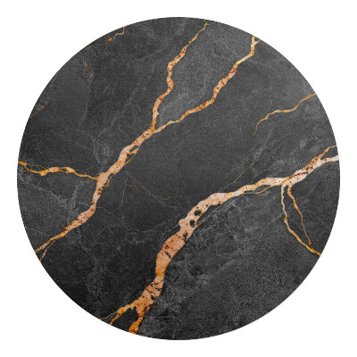 Podložka pod kolieskovú stoličku okrúhla Mramorové žily