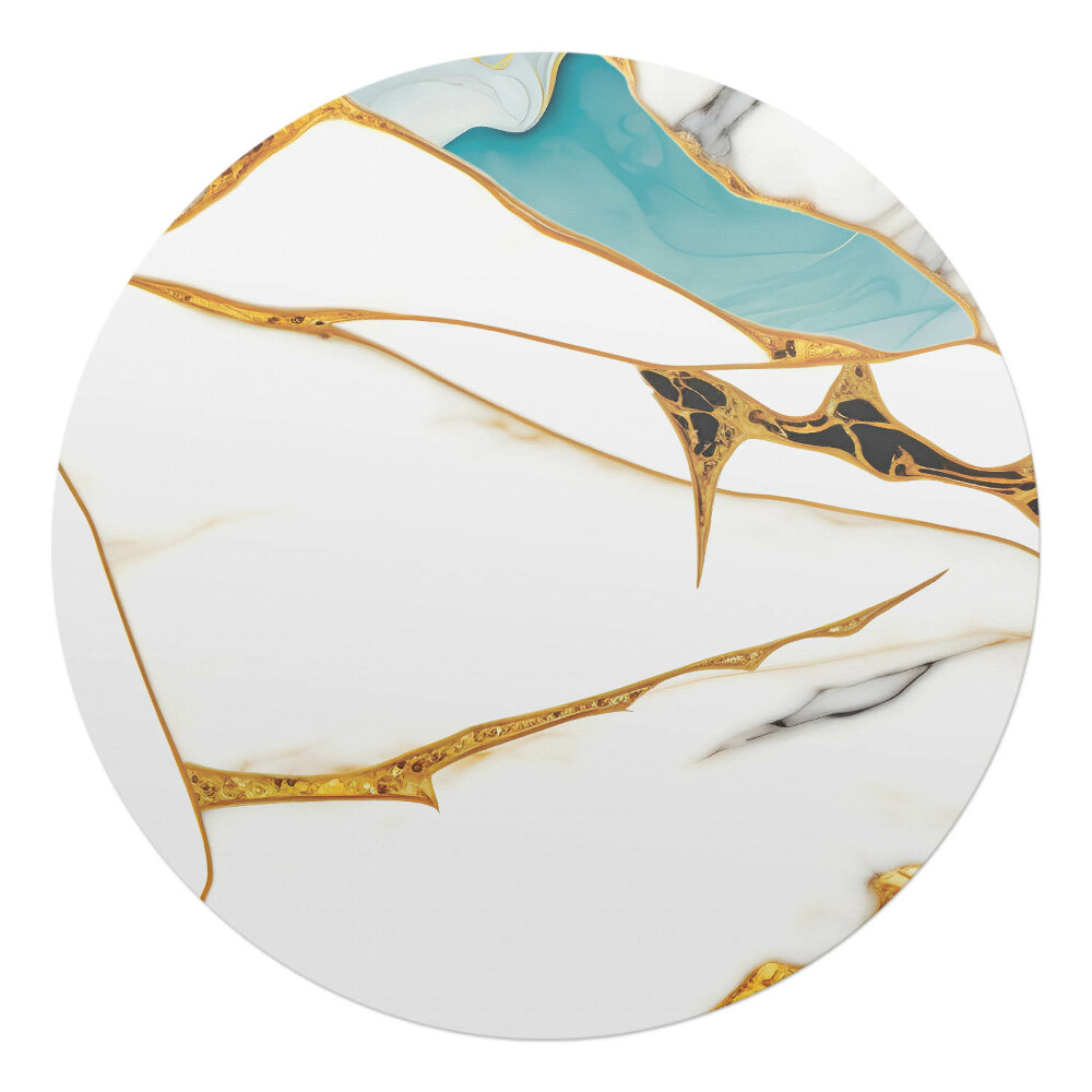 Podložka pod stoličku okrúhla Mramorové vzory