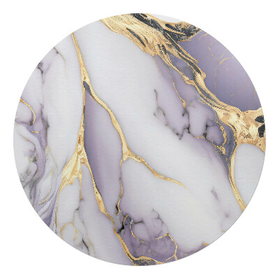 Podložka pod kolieskovú stoličku okrúhla Mramorové vlny