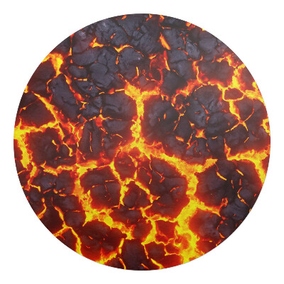 Podložka pod kolieskovú stoličku okrúhla Žiariaca láva