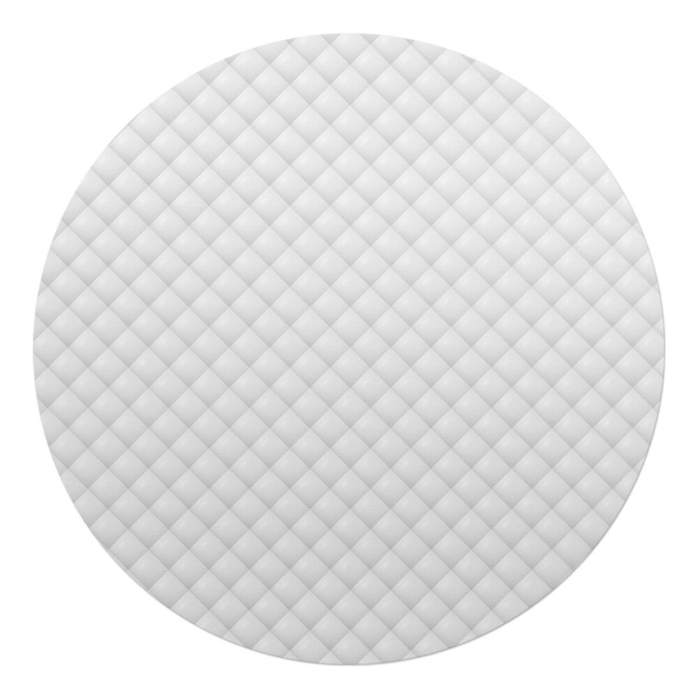 Podložka pod stoličku na kolieskach okrúhla 3D prešívaný vzor