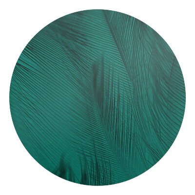 Podložka pod stoličku okrúhla Perie v odtieňoch