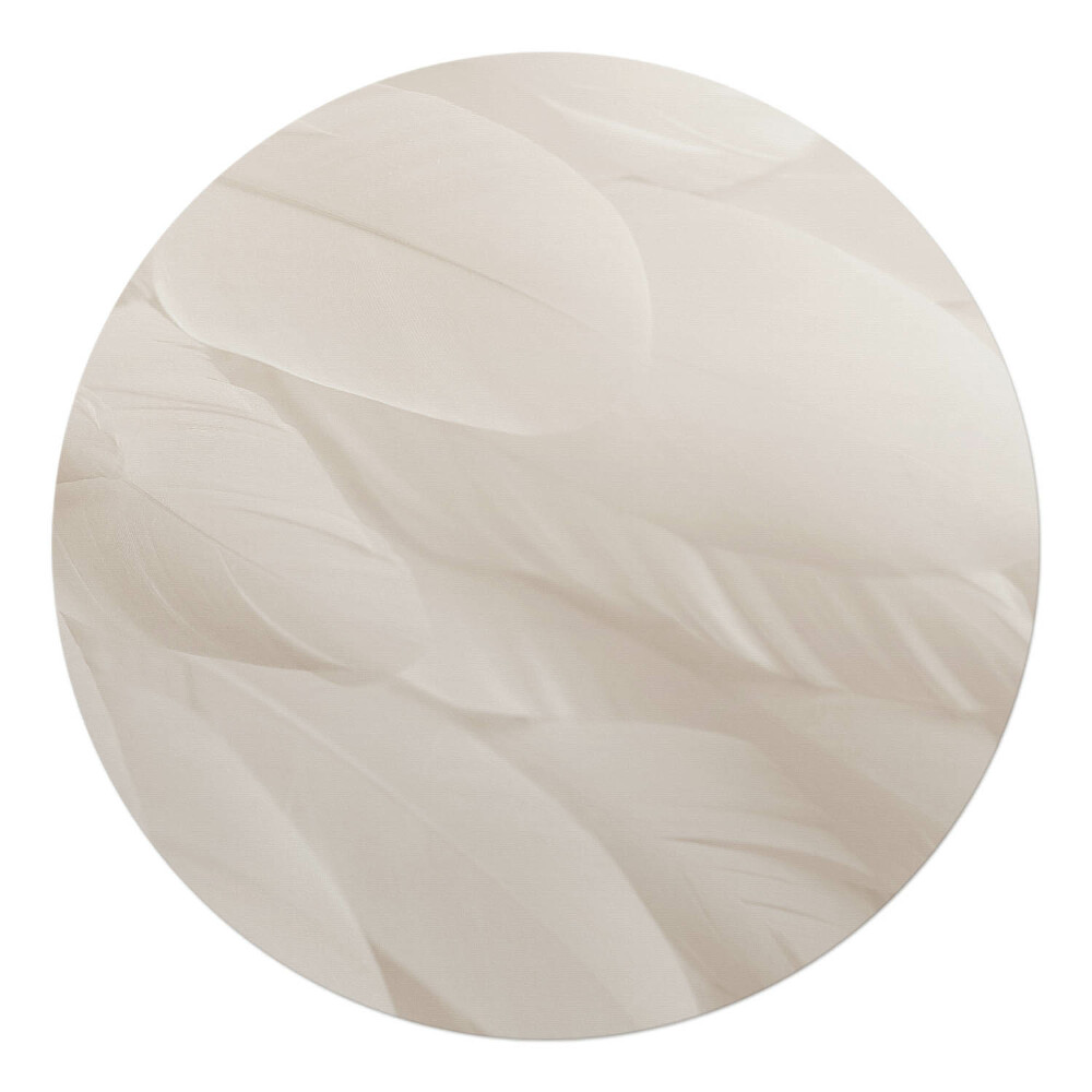 Podložka pod kolieskovú stoličku okrúhla Jemné pierka