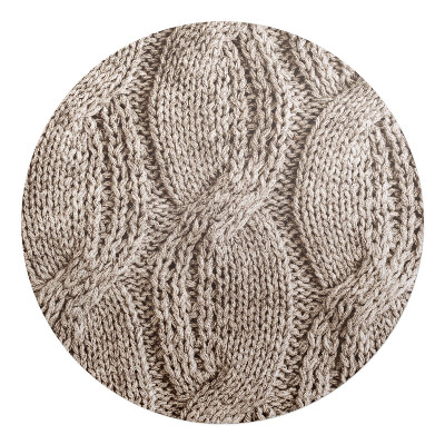 Podložka pod kolieskovú stoličku okrúhla Vzor pleteného svetra