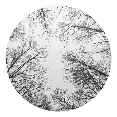 Podložka pod stoličku na kolieskach okrúhla Holé konáre stromov