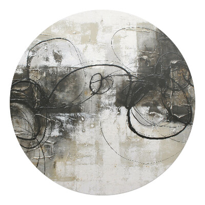 Podložka pod kolieskovú stoličku okrúhla Abstraktné čiary