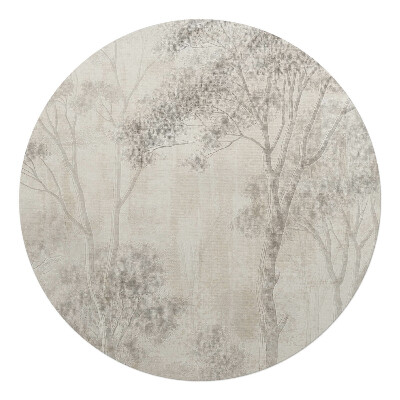 Podložka pod stoličku na kolieskach okrúhla Jemný les