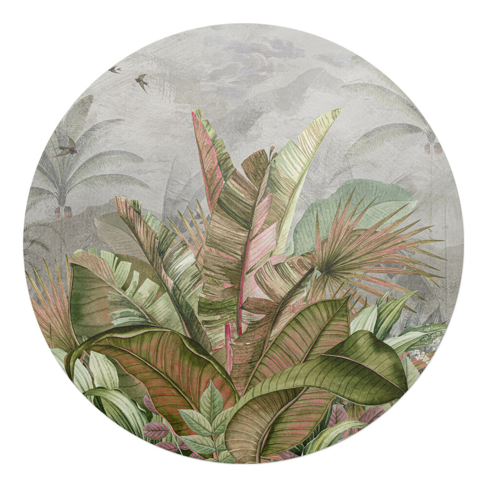 Podložka pod stoličku okrúhla Tropická džungľa