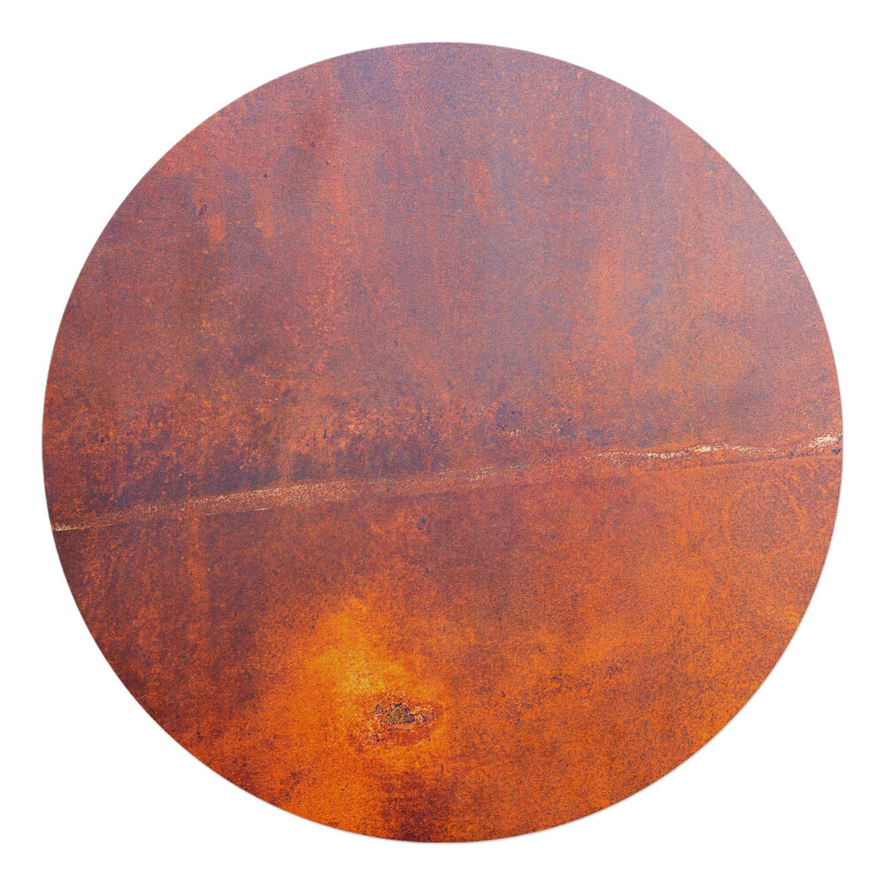 Podložka pod stoličku okrúhla Hrdzavé abstrakcie