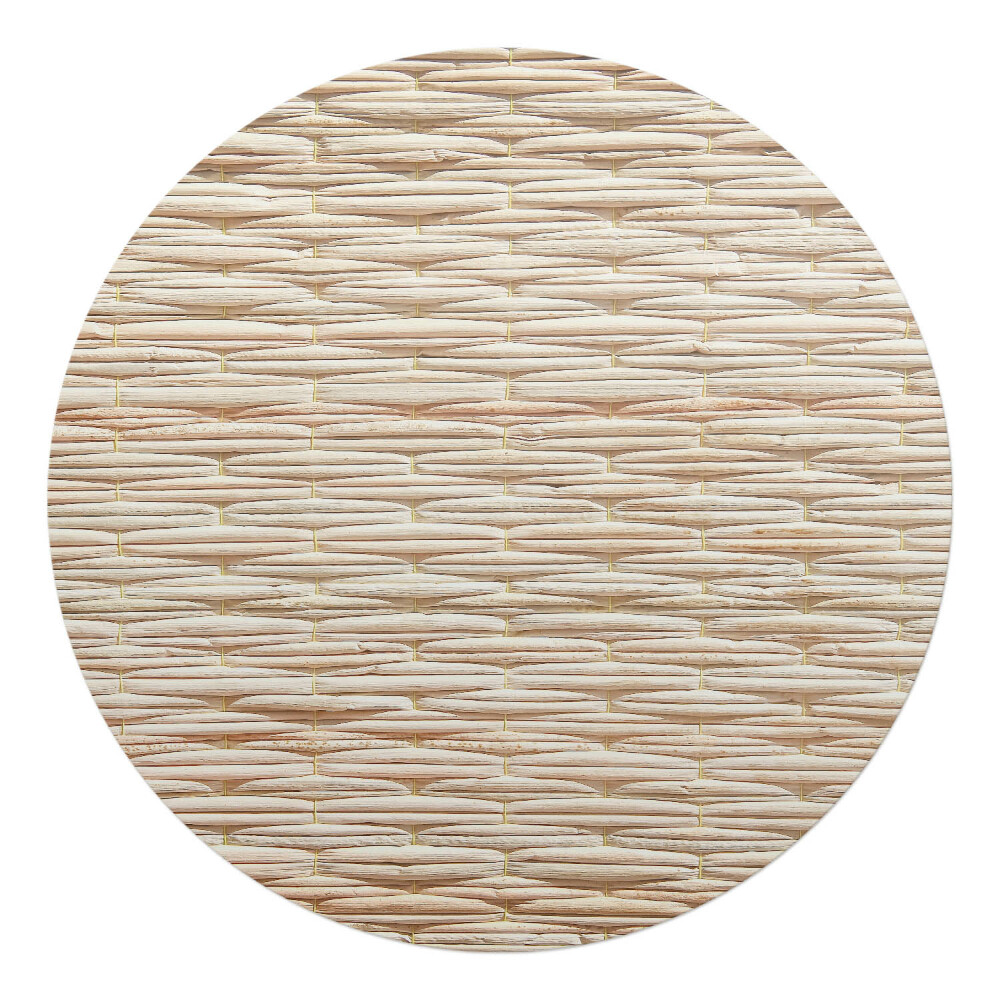 Podložka pod kolieskovú stoličku okrúhla Prírodný vrkoč