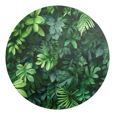 Podložka pod stoličku na kolieskach okrúhla Tropické listy