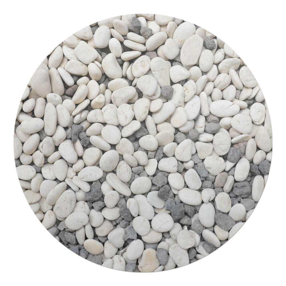 Podložka pod stoličku na kolieskach okrúhla Dekoratívne kamene