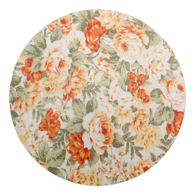 Podložka pod stoličku okrúhla Vintage kvetinový vzor