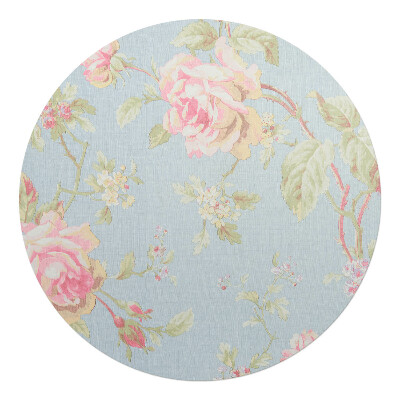 Podložka pod kolieskovú stoličku okrúhla Kvety na pastelovom pozadí