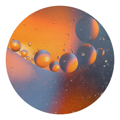 Podložka pod kolieskovú stoličku okrúhla Abstraktné bubliny