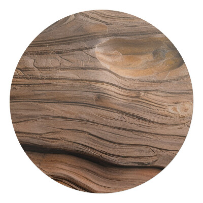 Podložka pod stoličku na kolieskach okrúhla Drevené zrná prírody