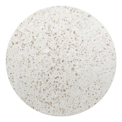 Podložka pod kolieskovú stoličku okrúhla Svetlé terazzové bodky