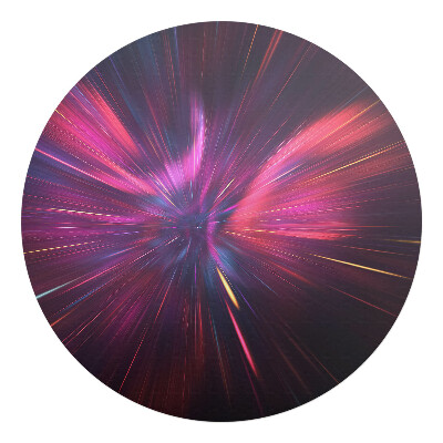 Podložka pod kolieskovú stoličku okrúhla Kozmické záblesky